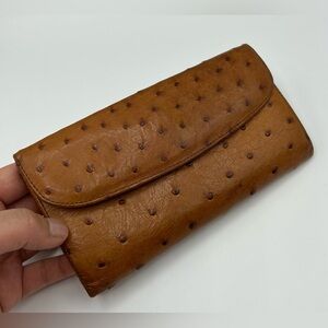 Genuine Ostrich Cape Cobra Leather Wallet